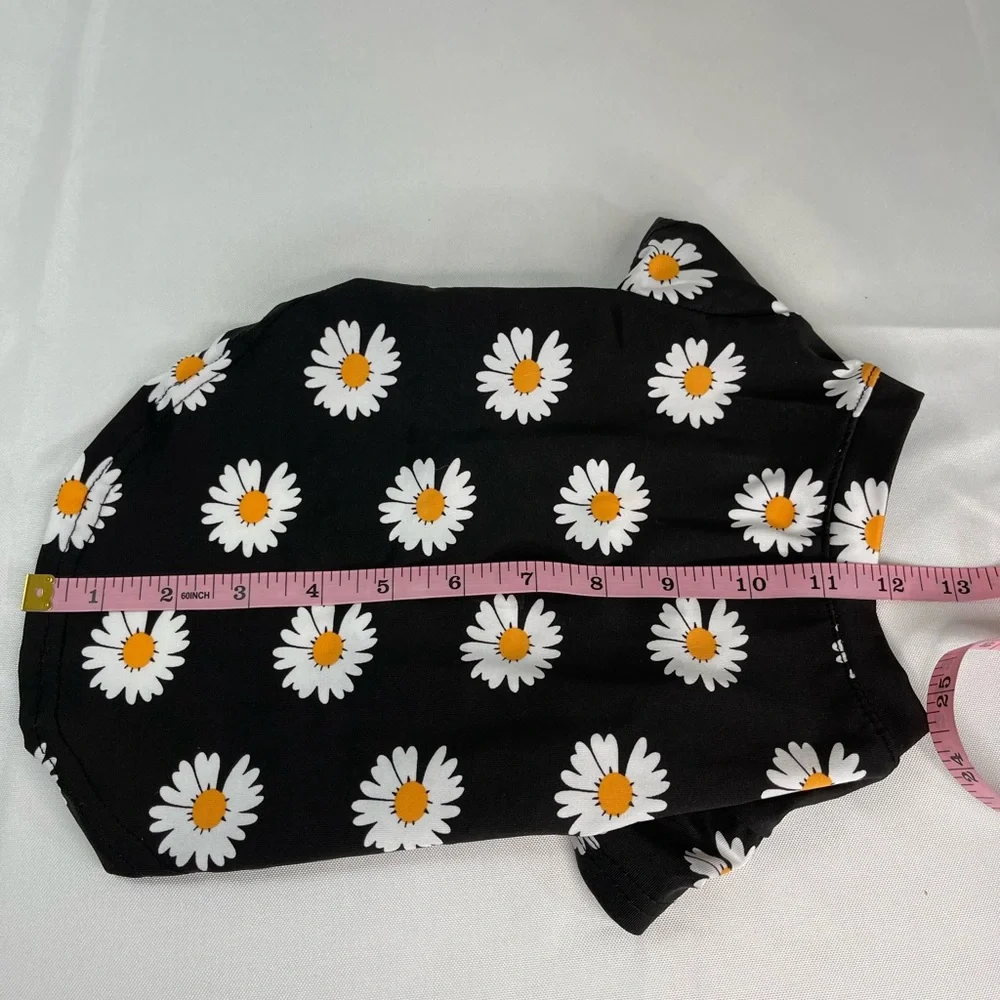 Pet Dog Cat Shirt Stretchy TShirt Lightweight Sweater Daisy Design Mediu…